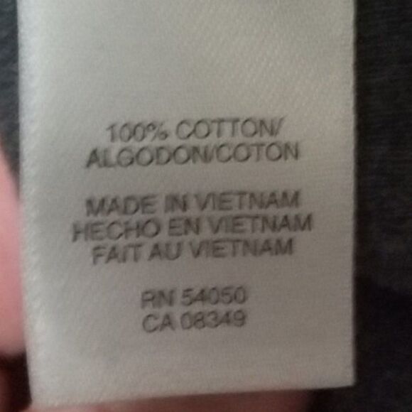 Nine West Embellished Gray Shirt 3/4 Sleeve Top - Picture 4 of 4